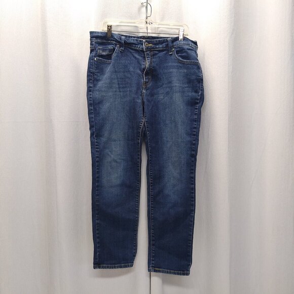 Levi's The Original Jeans Womens 16S/C Mid-Rise Skinny Denim Red Tag Embroidered - Picture 1 of 7